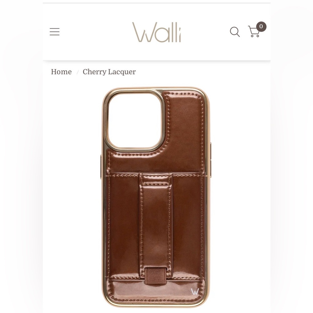 iPhone 16 Pro Walli Cherry Lacquer Case Unused